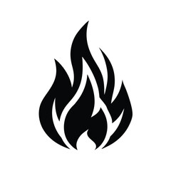 Fire Silhouette Vector Illustration