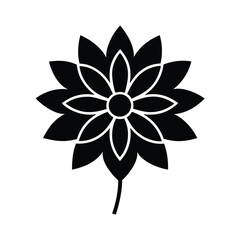 Flower Silhouette Vector Illustration