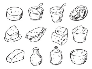 Organic Cottage Cheese Served with Fresh Herbs and Vegetables