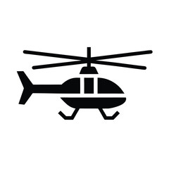 Helicopter Silhouette Vector Illustration