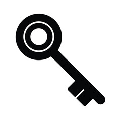 Key Silhouette Vector Illustration