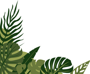 Tropical Leaf Corner