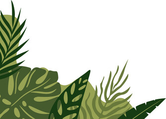 Tropical Leaf Corner