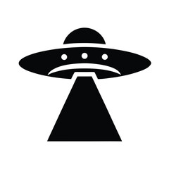 UFO Silhouette Vector Illustration
