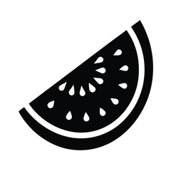 Watermelon Silhouette Vector Illustration