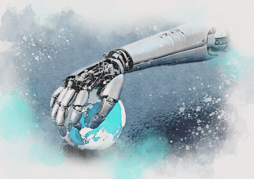 Artificial intelligence, conceptual illustration