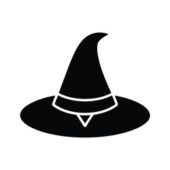 Witch Hat Silhouette Vector Illustration