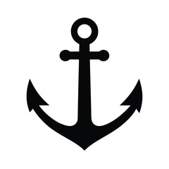 Anchor Silhouette Vector Illustration