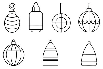 oceanographic buoy line art digital illustration for research