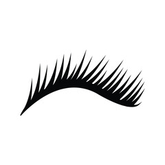 eyelash logo icon illustration flat