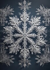 Intricate vector snowflake border, elegant Christmas card design , card, art