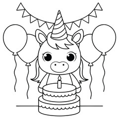 Unicorn Coloring Pages For Kids