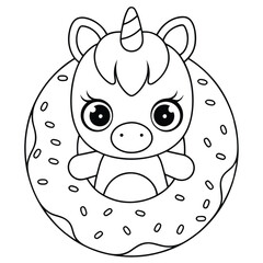 Unicorn Coloring Pages For Kids