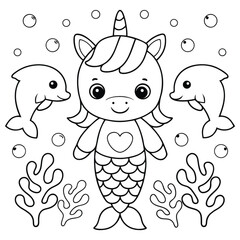 Unicorn Coloring Pages For Kids