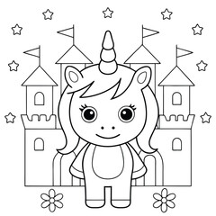 Unicorn Coloring Pages For Kids