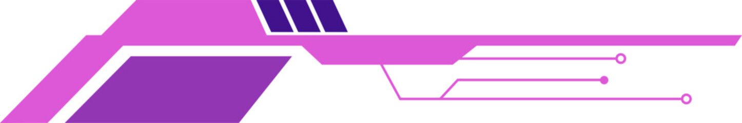 Fototapeta premium Futuristic Technology Footer