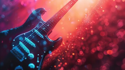 Vintage Rock Concert Flyer with Faded Colors and Retro Design