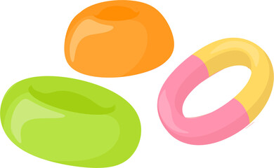 illustration jelly gummy