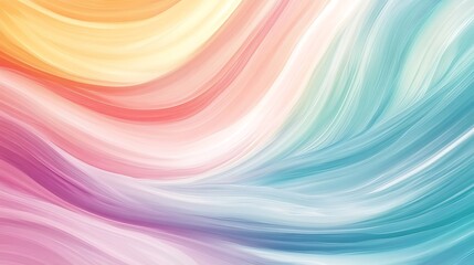 Fototapeta premium Pastel Rainbow Swirl Abstract.