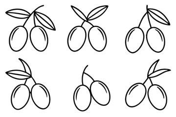 olive line art minimalistic design abstract drawing creation