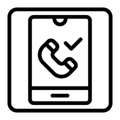 Call for Answer Line Icon