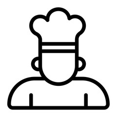 Chef Line Icon