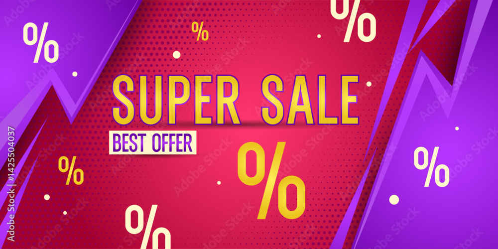 Poster poster sale. bright abstract background with various geometric elements. a composition of various sh