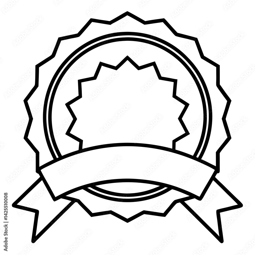 Fototapete appreciation badge design – ai graphic file with white background for digital use