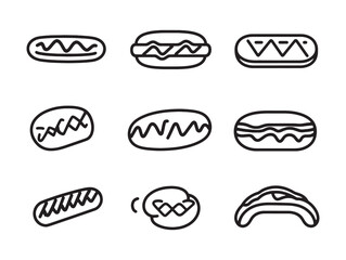 Delicious Grilled Hot Dogs Served With Fresh Toppings