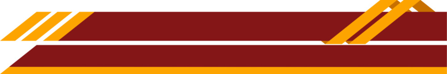 Red Geometric Footer Shape