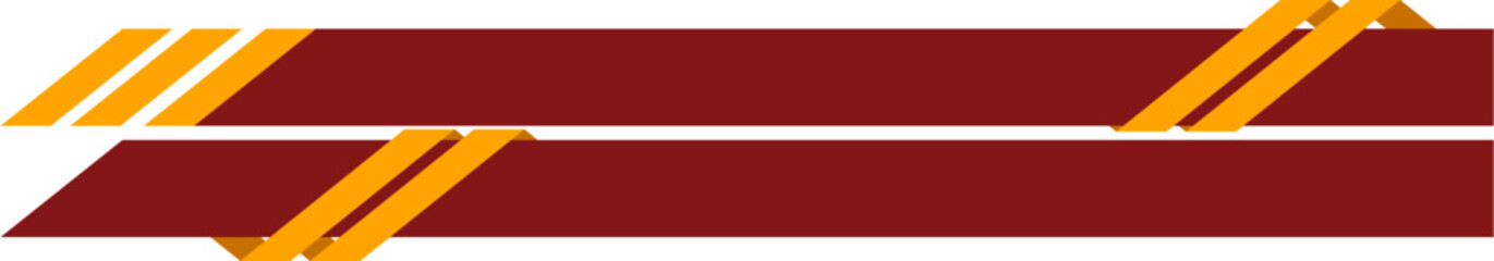 Red Geometric Footer Shape