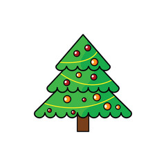 Christmas Tree Icon Color