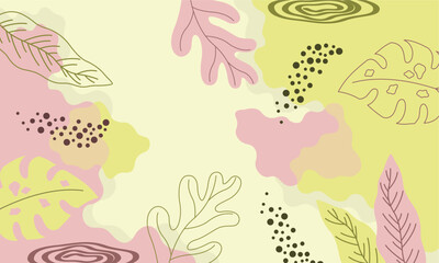  Hand draw pastel background with soft colour 