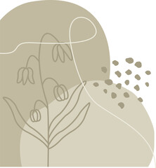 Abstract Floral Art Corner