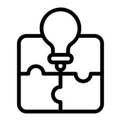 Problem Solver Line Icon