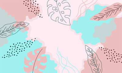 abstract aestetic pastel template background