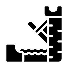 Castle moat Solid Icon