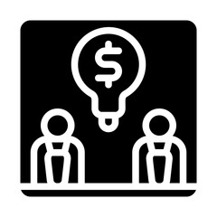 Founders Discussion Solid Icon