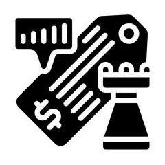 Pricing Strategy Solid Icon