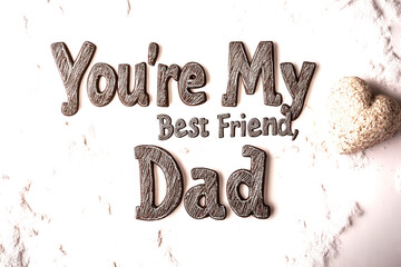 Best dad friend typography with heart isolated on white background. jpg