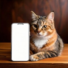 cat Blank Mockup product placement blank laptop phone frame box