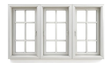 Fototapeta premium Window frames isolated on white background