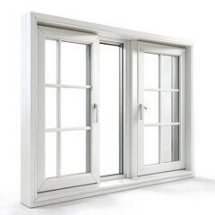 Window frames isolated on white background