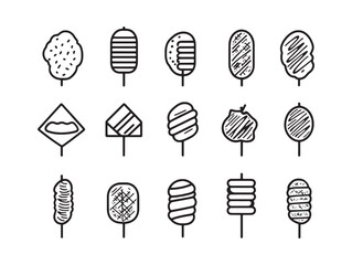 Savoring the Flavor of Lamb Kofta with Elegant Line Illustration © Nazma Begum