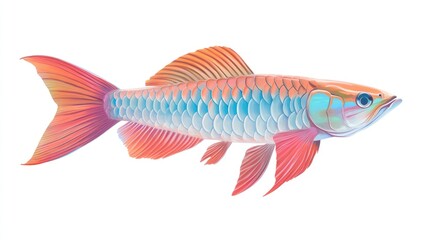 Fototapeta premium Vibrant fish illustration