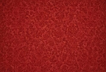 Red damask flock wallpaper, retro vintage style, home, white, image