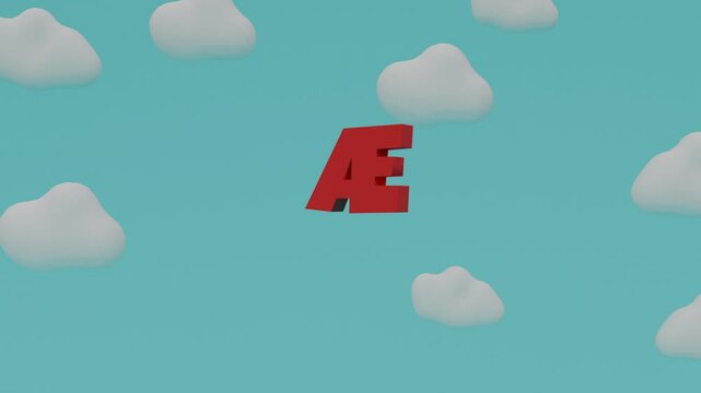 A fun and colorful animation showing the letter &AElig; for early childhood learning.