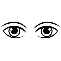 Fototapeta premium vector illustration of human eye