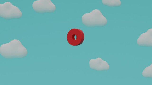 A fun and colorful animation showing the letter O for early childhood learning.