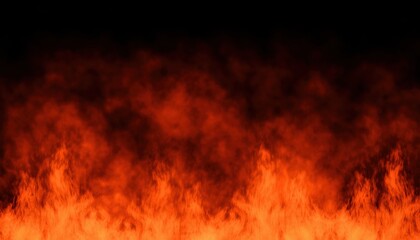 intense fiery halloween background texture with glowing red flames and dark smoke for web design, posters, spooky branding, and digital illustrations

